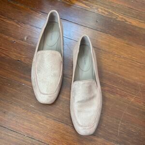 Donald J Pliner Leather Pink Shimmer Honey Loafer